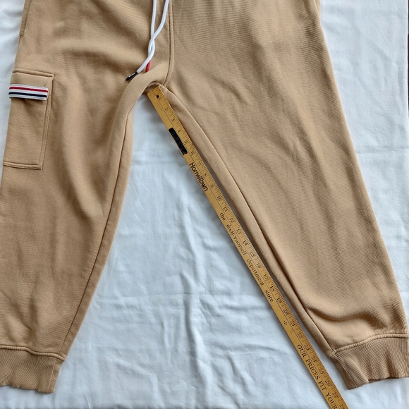 Tommy Jeans Tommy Hilfiger Cargo Fleece Jogger Pants Camel Tan Men's XL - Picture 6 of 16
